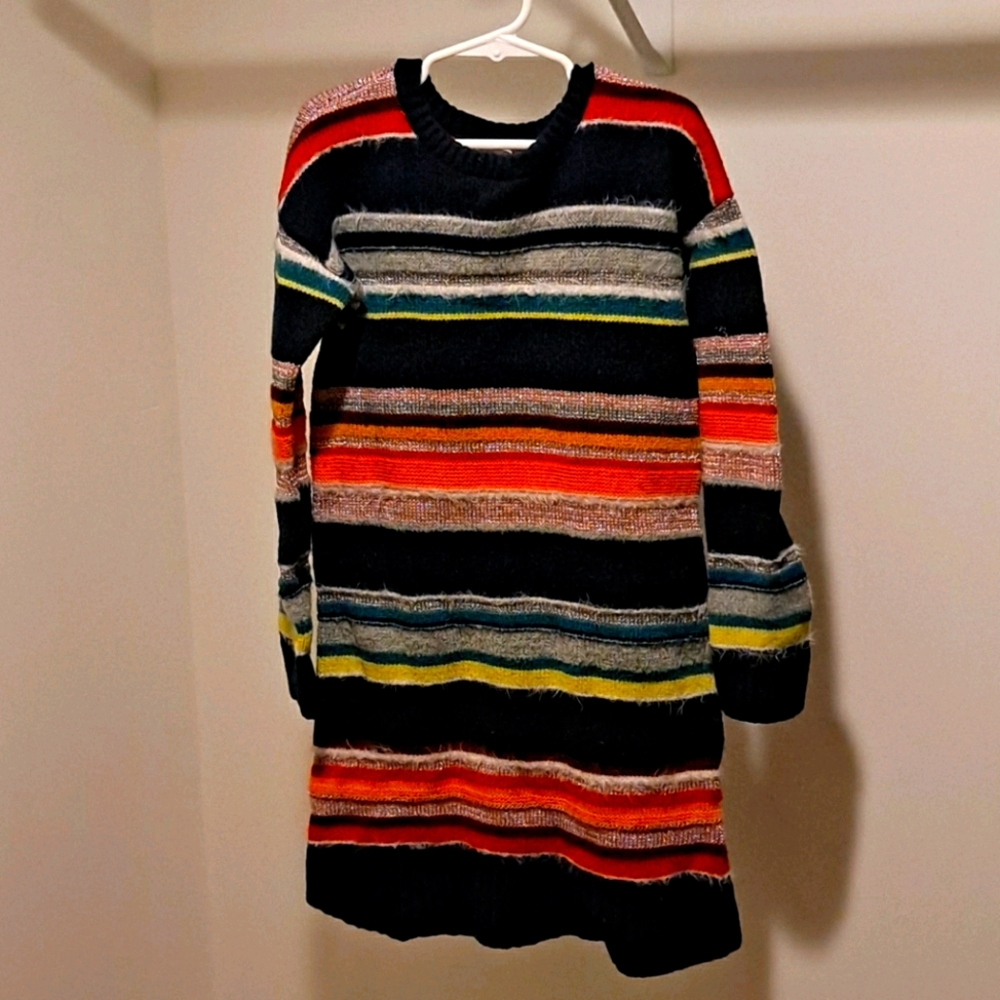 Girls warm sweater dress.